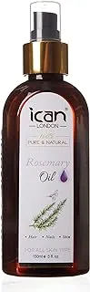 iCan London 100% PURE & NATURAL ROSEMARY OIL FOR HAIR, SKIN AND NAILS 150ML, Multicolors