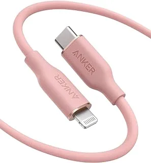 Anker Power Line III Flow USB-C with Lightning Connector Cable of 0.9 Meter, Pink