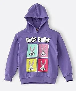 Looney Tunes Tweety Hooded Sweatshirt for Senior Girls - Purple, 13-14 Year