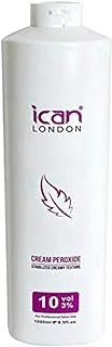 ICAN LONDON PROFESSIONAL CREAM PEROXIDE 10 VOLUME 3% 1000 ML (1 LITRE)