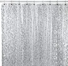 Kuber Industries® 0.20Mm Pvc Ac Transparent Curtain In 3D Coin Design (Width-54 Inches X Height-108 Inches) 9 Feet (C0822)