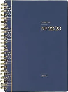 Cambridge 2022-2023 Planner, Weekly & Monthly Academic, 14 cm x 21.6 cm, Small, WorkStyle Classic, Navy (1606-200A-58)