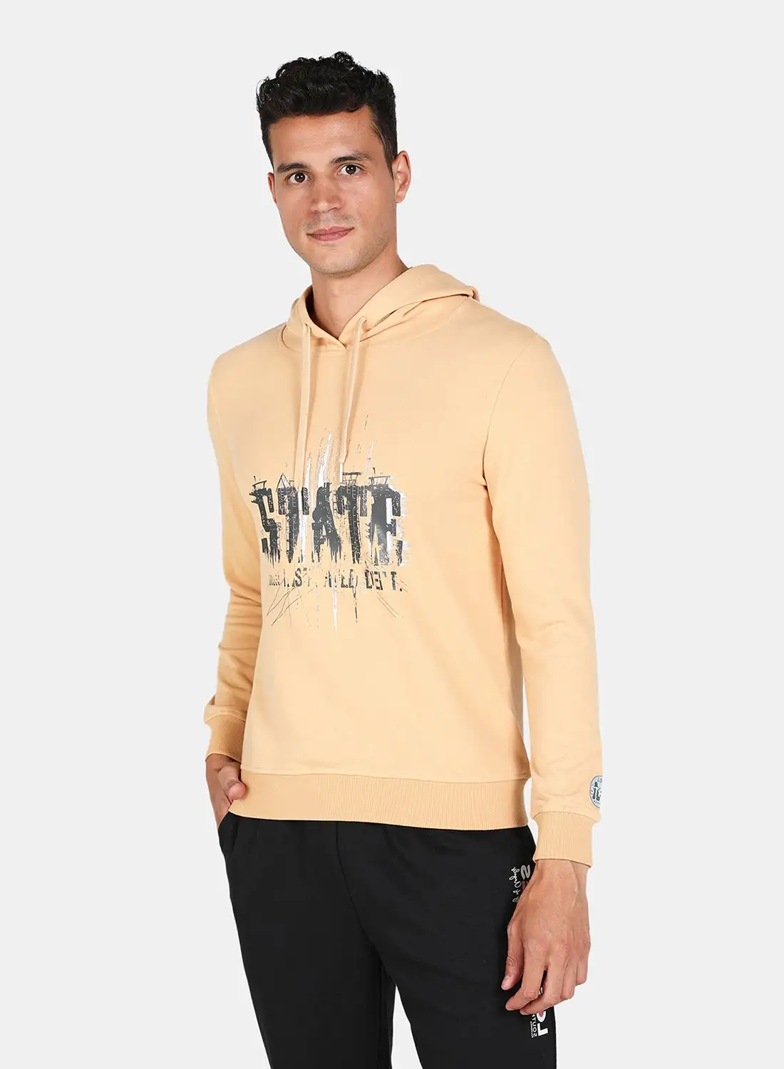 DRIP Graphic Print Hoodie Desert Dust