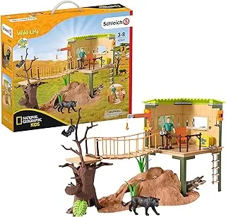 مجموعة ألعاب الحياة البرية من Schleich 42507 Adventure Station