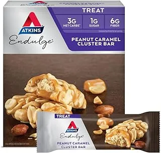 ATKINS Endulge Treat, Pecan Caramel Custer, Keto Friendly, 10 Pieces, 0.49 Oz, (14g Each)