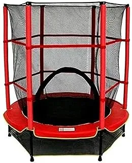 RBW TOYS Trampoline مع شبكة أمان للأطفال نشاط 4ft / 140 سم - القطر)