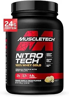 MuscleTech Nitro Tech 100٪ Whey Gold French Vanilla Cream 2 رطل أمريكي (RB)