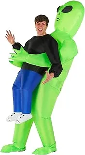 Morph mens Alien Costume Inflatable Abduction Halloween Costumes, Green, One Size, Green, One size