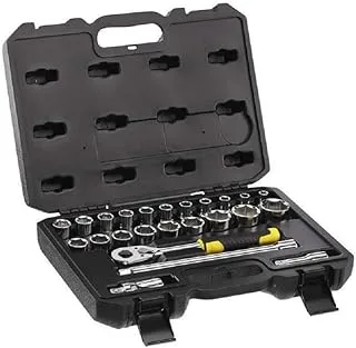 STANLEY 24pc Socket Wrenches, Silver/Black, STMT82830-1