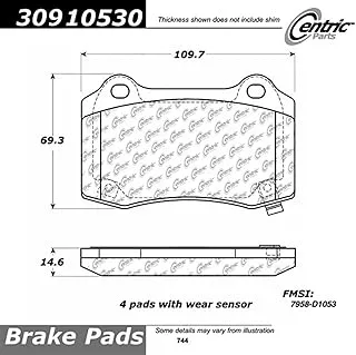 StopTech 309.10530 Sport Brake Pads with Shims and Hardware