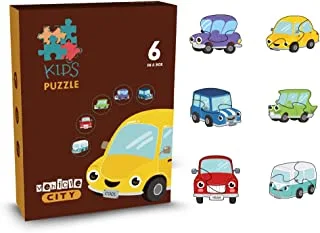 Little Story 6-in-1 Matching Puzzle لعبة تعليمية وممتعة - سيارة