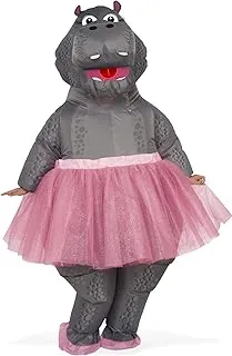 Rubie's Inflatable Inflatable Hippo Adult Sized Costumes, As Shown, One Size US, Pink and Grey, One size