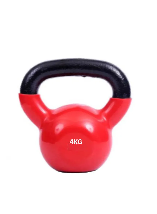 CROSS FITNESS Vinyl Coated Kettlebell With Comfort Grip 4Kgs