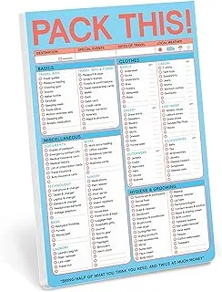 Knock Knock Pack This Pad (Pastel Version) - Packing List Pad & Travel Accessories, 6 x 22.8 cmes