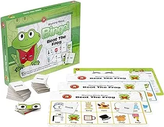 Educational Vantage Beat The Frog Rhyming Words Bingo, Green