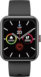 X.cell G5 Talk Smart watch, Heart Rate/Blood Pressure/Oxygen Level Monitoring, Receive & Make Calls,Water Resistance: IP67, 1 Week Battery Life, Compatibility: IOS/Android- Black