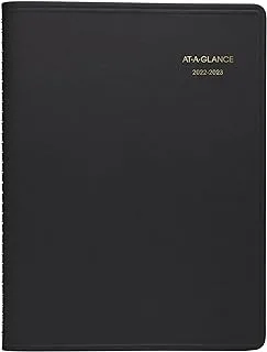 AT-A-GLANCE 2022-2023 Planner, Weekly Academic Appointment Book, 8-1/10.2 cm x 27.9 cm, Large, Black (7095705)