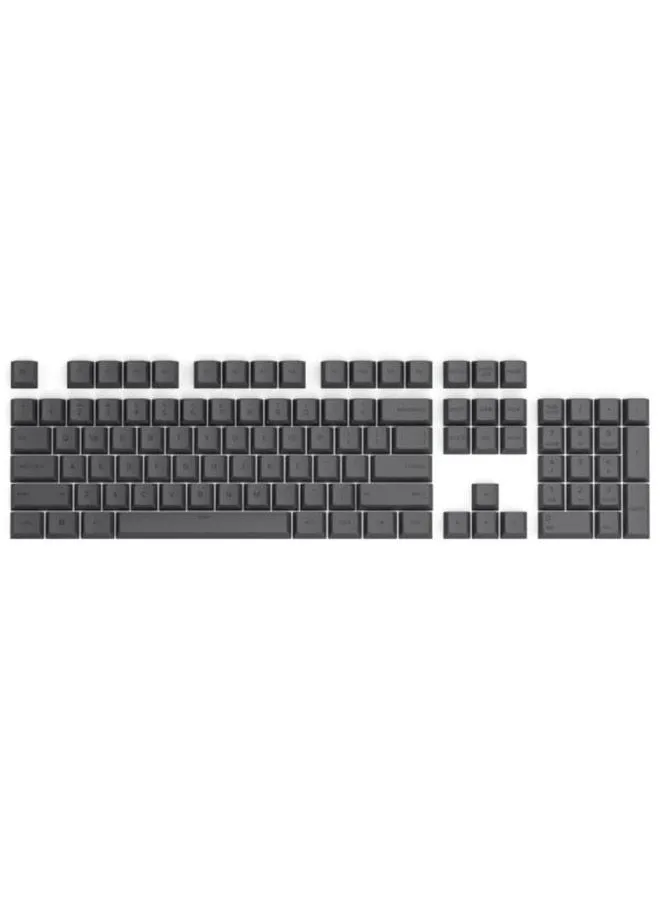 Glorious Glorious GPBT Dye Sublimated Keycaps (Black) - Thick PBT Plastic 114 Keycap Set for 100% Full Size, 85% 80% TKL, 60% Compact, 75% Mechanical Keyboards