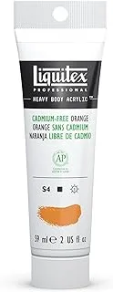 Liquitex Professional Heavy Body Acrylic Paint, 2-oz (59ml) Tube, Cadmium Free Orange