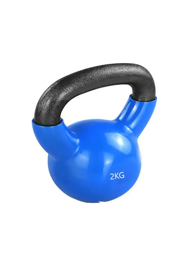 FITNESS LINE Vinyl Coated Kettlebell With Comfort Grip 2kgs