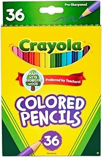 أقلام ملونة طويلة من Crayola 36 عددًا