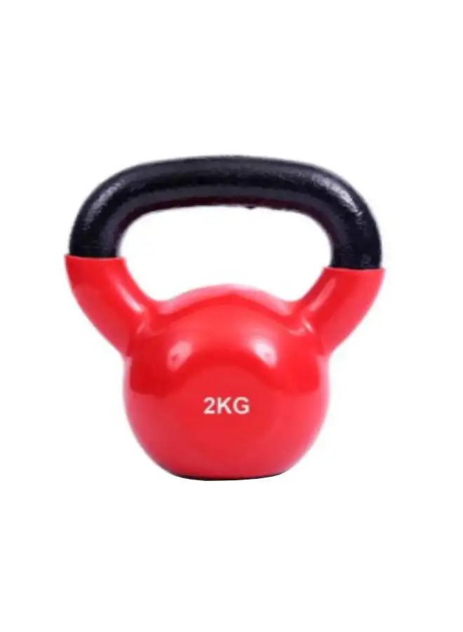 Kettlebell مغلفة بالفينيل مع قبضة مريحة 2 كجم