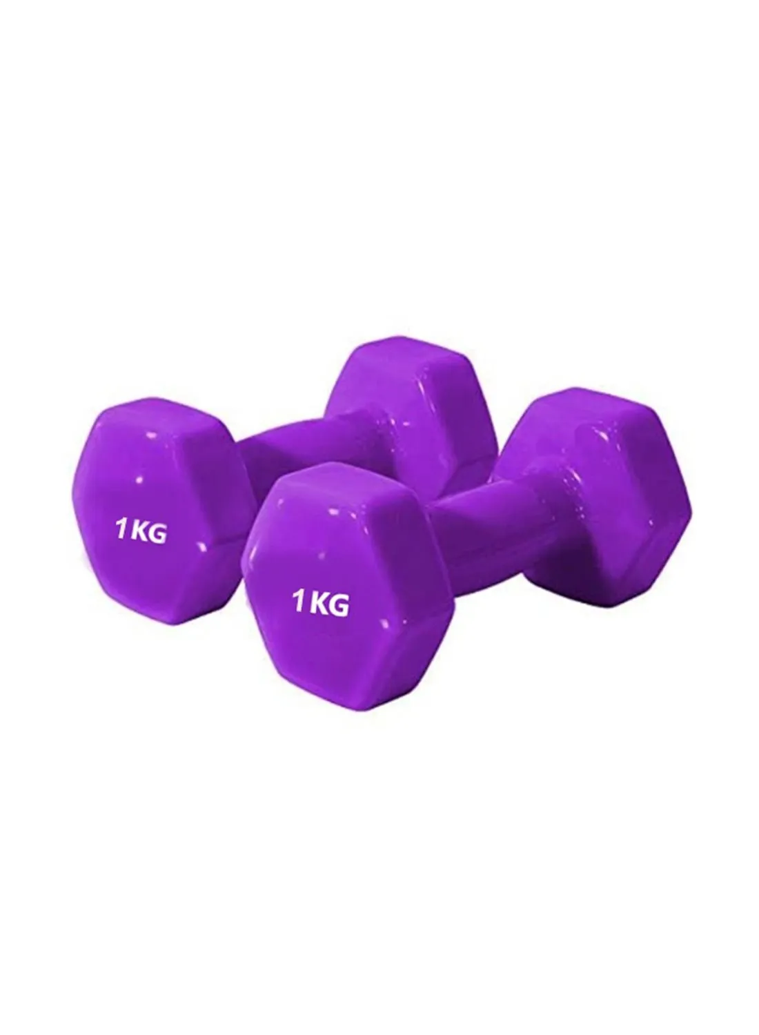 CROSS FITNESS 2-Piece Vinyl Coated Dumbbells - 1Kgs Each