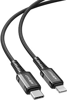 Acefast USB-C to Lightning Aluminum Alloy Charging Data Cable 1.2 Meter Black