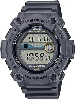 Casio Tide Graph Moon Phase Men's Sports Watch w/Illuminator (Model WS-1300H-8AV Gray)