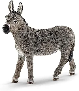 Schleich Donkey Toy Figure Grey 13772