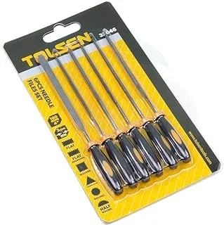 6 pcs Mini Files Metal Filing Rasp Needle File Wood Woodworking Tools - TOLSEN