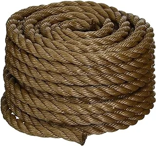 Koch 5011635 Twisted Polypropylene Rope, 1/2 by 50 Feet, Brown