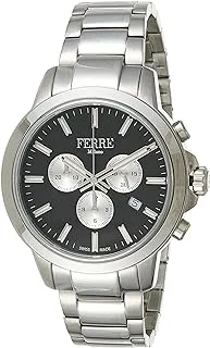 FERRE MILANO Ferrè Milano FM1G153M0071 Chronograph Stainless Steel Quartz Watch for Men, Black