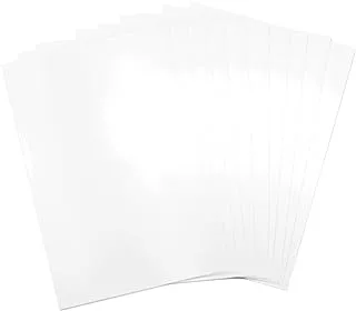 Sizzix Surfacez 664678, 10 Pack, White Shrink Plastic, 10 Count