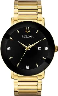 Bulova Men's Analogue Quartz Watch with Stainless Steel Strap 97D116, one size