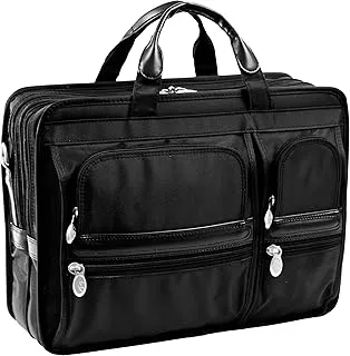 McKlein P Series Laptop Briefcase, Black Nylon (88435) (58435)