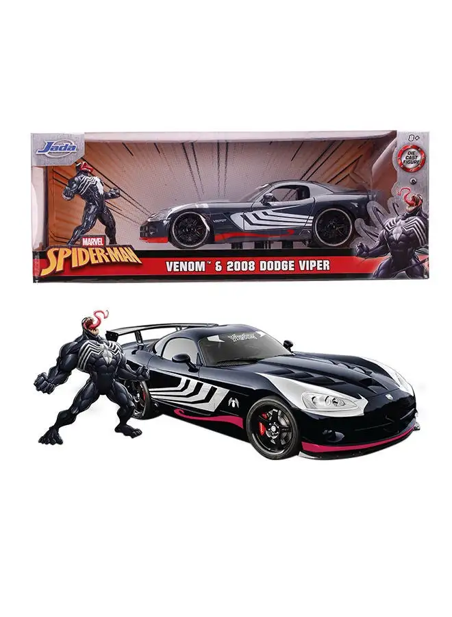 JADA Marvel Venom 2008 Dodge Viper 1:24