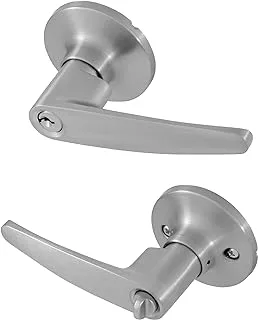 Honeywell 8104301 Straight Entry Door Lever, Satin Nickel