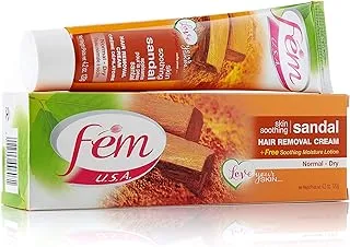 Fem USA Hair Removal Cream with Skin Soothing Sandal - 120 gm