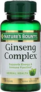 Nature's Bounty Ginseng Complex Plus Royal Jelly 75 Capsules