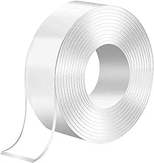 SHOWAY 3 Meter Magic Improvement Double Sided Tape mounting Transparent Trace less Acrylic Reuse washable Waterproof Adhesive Tape 3m