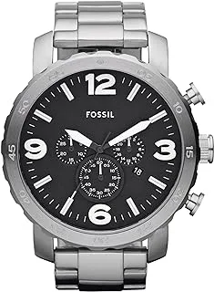 Fossil Nate Men's Watch with Oversized Chronograph Watch Dial and Stainless Steel or Leather Band