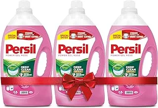 Persil Power Gel Liquid Laundry Detergent, With Deep Clean Technology, Rose,Pack of Three, 3x4.8L