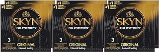 Skyn Original Non Latex Long Lasting Ultra Smooth Lubricated Condom|Feel Everything|Natural Feeling For Skin-To-Skin Sensation|10's Condoms - Pack Of 6