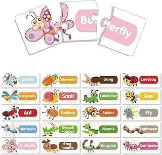 Little Story 20-in-1 Matching Puzzle Educational & Fun Game - Insects