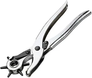 WOKIN Revolving Punch Pliers (220Mm, 9in For Hole Size 2mm/2.5mm/3mm/3.5mm/4mm/4.5mm Orange Black)