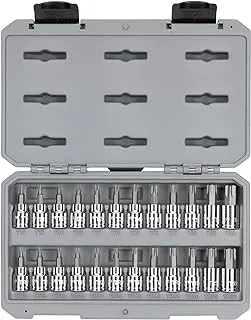 TEKTON 3/8 Inch Drive Torx and Tamper-Resistant Torx Bit Socket Set, 24-Piece (T10-T60, TR10-TR60) | SHB91307