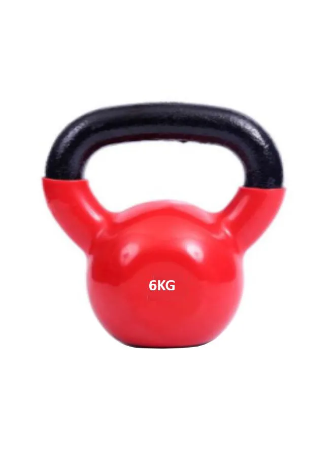 CROSS FITNESS Vinyl Coated Kettlebell With Comfort Grip 6Kgs