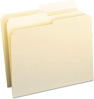 Smead File Folder, 1/2-Cut Tab, Assorted Positions, Letter Size, Manila, 100 per Box (10320)