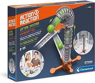 Clementoni 19216 Science Museum Action & Reaction Lifting System Toy for Children and Adults Ages 8 Years Plus, Multi-Coloured